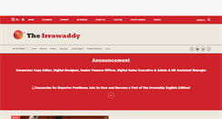 Desktop Screenshot of irrawaddy.com